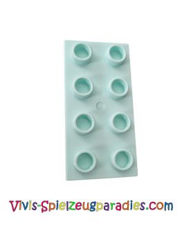 Lego Duplo Platte Basic 2x4 Dick (40666) light Aqua